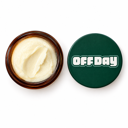 Whipped balm texture from above