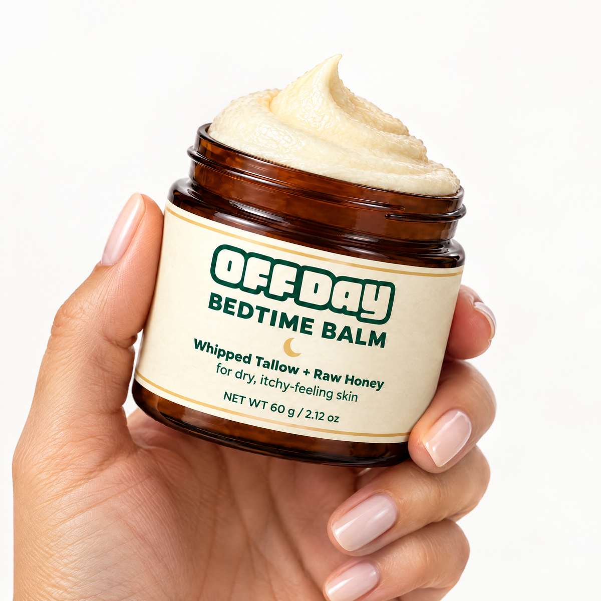 Bedtime Balm held in hand